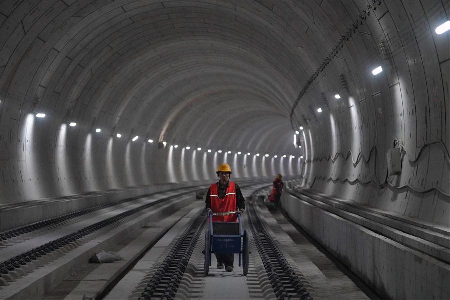 CHINA-BEIJING-ZHANGJIAKOU-HIGH-SPEED RAILWAY-QINGHUAYUAN TUNNEL (CN)