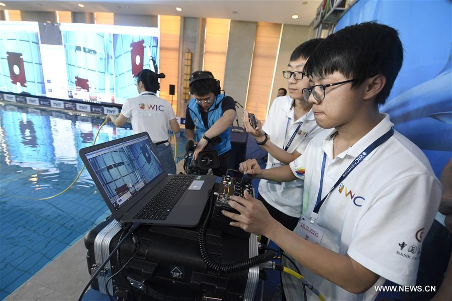 CHINA-TIANJIN-WORLD INTELLIGENCE CONGRESS-UNDERWATER ROBOTS CHALLENGE (CN)