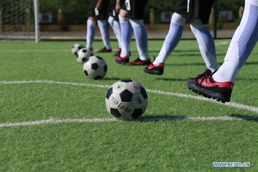 #CHINA-HEBEI-INTERNATIONAL CHILDREN'S DAY-FOOTBALL-TRAINING (CN)