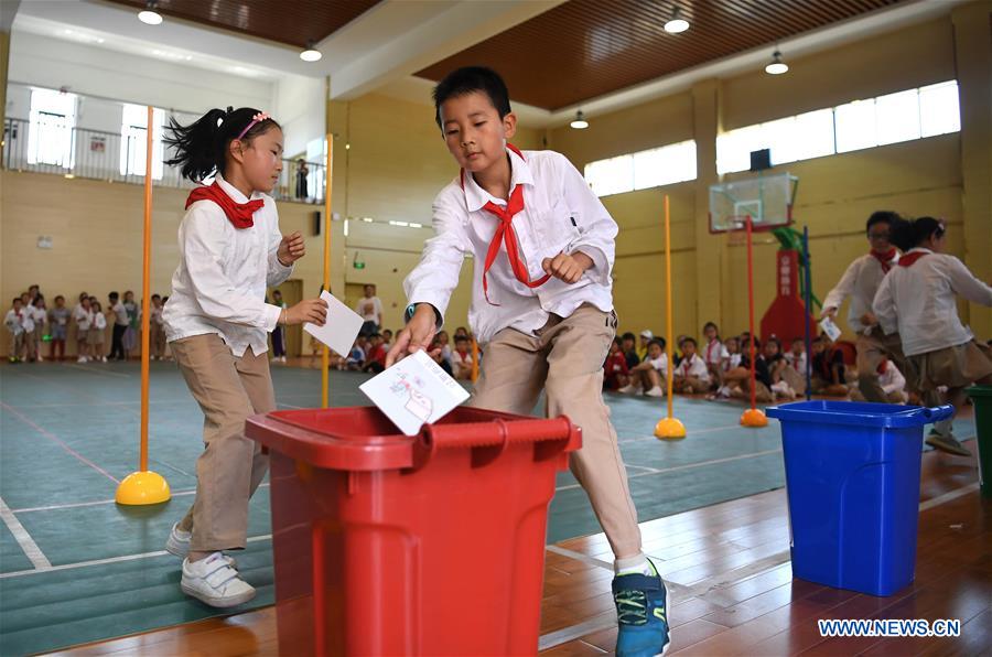 CHINA-ANHUI-HEFEI-SCHOOL-GARBAGE SORTING-EDUCATION (CN)