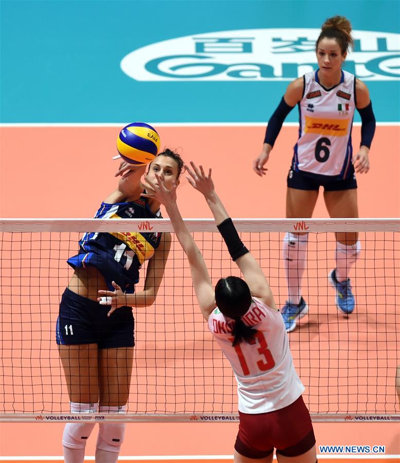 (SP)CHINA-HONG KONG-VOLLEYBALL-FIVB NATIONS LEAGUE-ITALY VS JAPAN