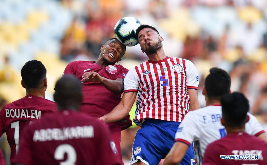 (SP)BRAZIL-RIO DE JANEIRO-SOCCER-COPA AMERICA 2019-QATAR VS PARAGUAY