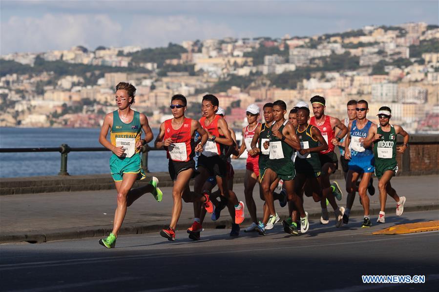 (SP)ITALY-NAPLES-SUMMER UNIVERSIADE-ATHLETICS-MEN'S HALF MARATHON-FINAL