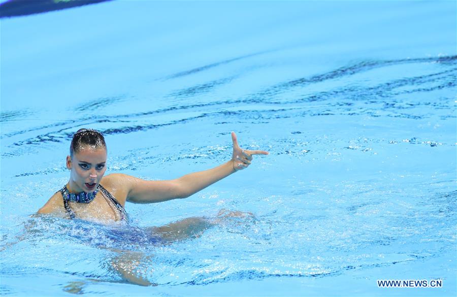 (SP)SOUTH KOREA-GWANGJU-FINA WORLD CHAMPIONSHIPS-ARTISTIC SWIMMING-WOMEN'S SOLO TECHNICAL FINAL