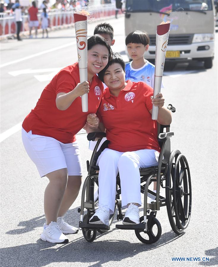 (SP)CHINA-TIANJIN-NATIONAL GAMES FOR PERSONS WITH DISABILITIES-TORCH RELAY (CN)