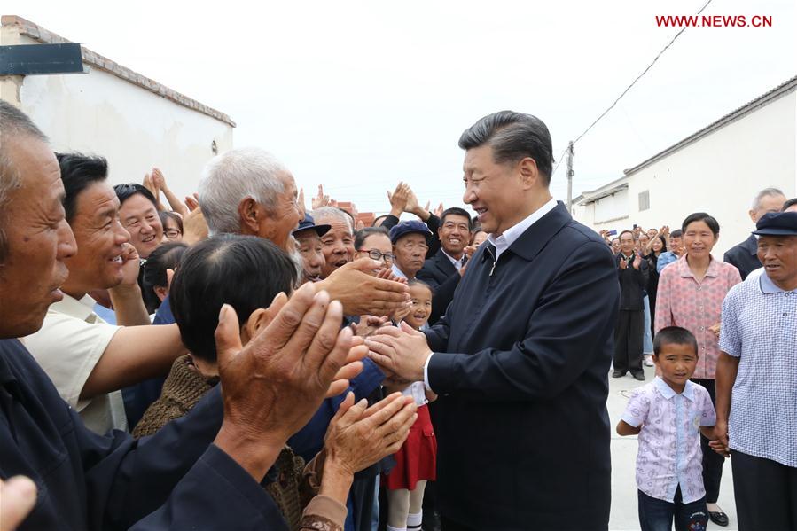 CHINA-GANSU-WUWEI-XI JINPING-INSPECTION (CN)