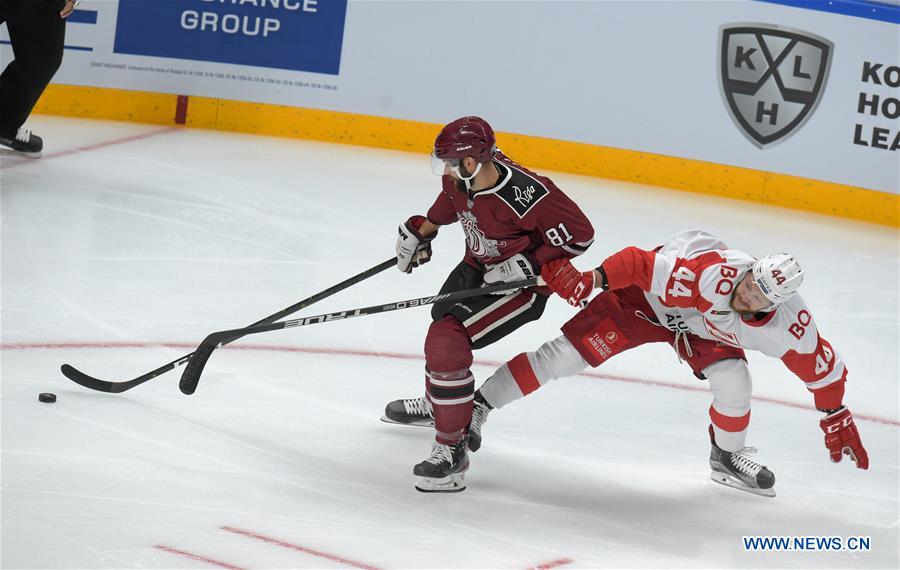 (SP)LATVIA-RIGA-ICE HOCKEY-KHL-DINAMO VS SPARTAK