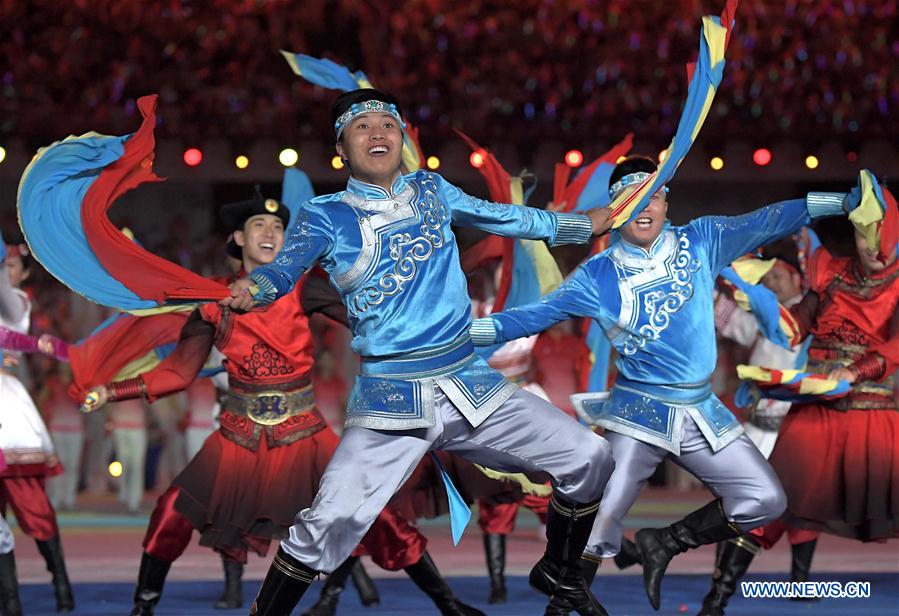 (SP)CHINA-ZHENGZHOU-NATIONAL TRADITIONAL GAMES OF ETHNIC MINORITIES-OPENING CEREMONY (CN)