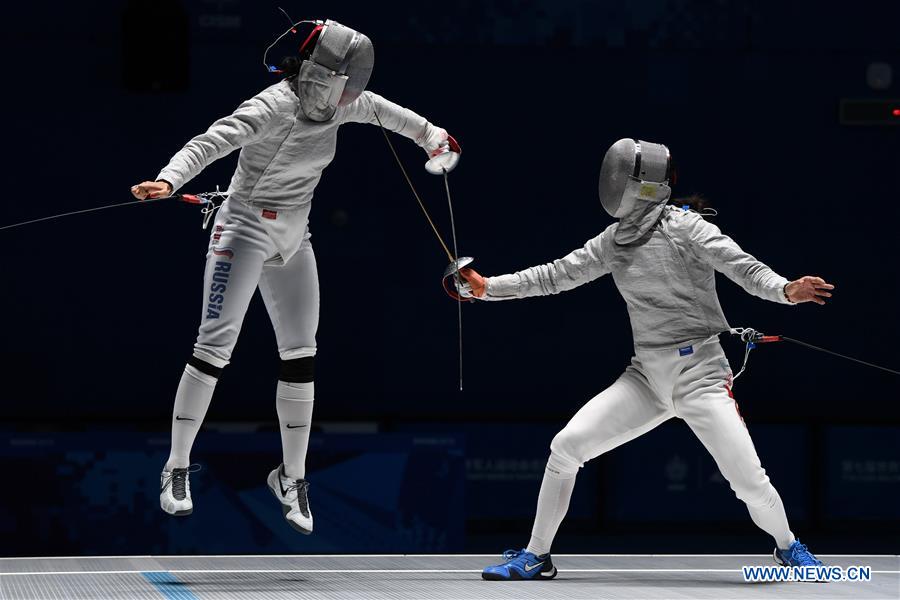 (SP)CHINA-WUHAN-7TH MILITARY WORLD GAMES-FENCING-WOMEN'S INDIVIDUAL SABRE(CN)