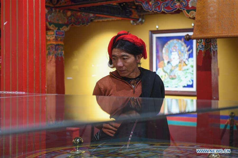 CHINA-TIBET-LHASA-THANGKA-EXHIBITION (CN)