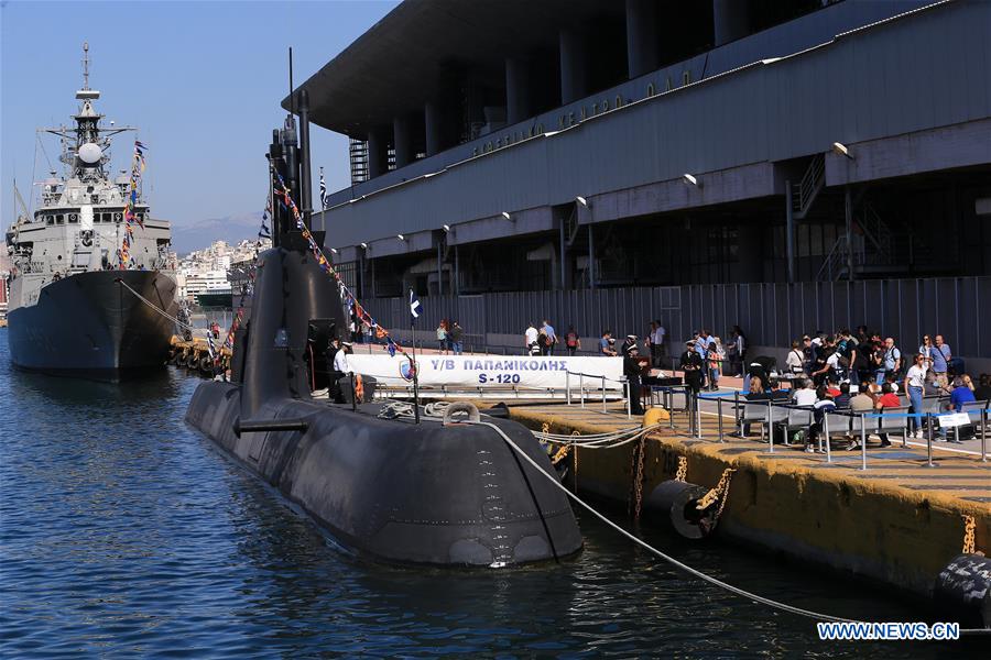 GREECE-PIRAEUS-OHI DAY-WARSHIPS DISPLAY