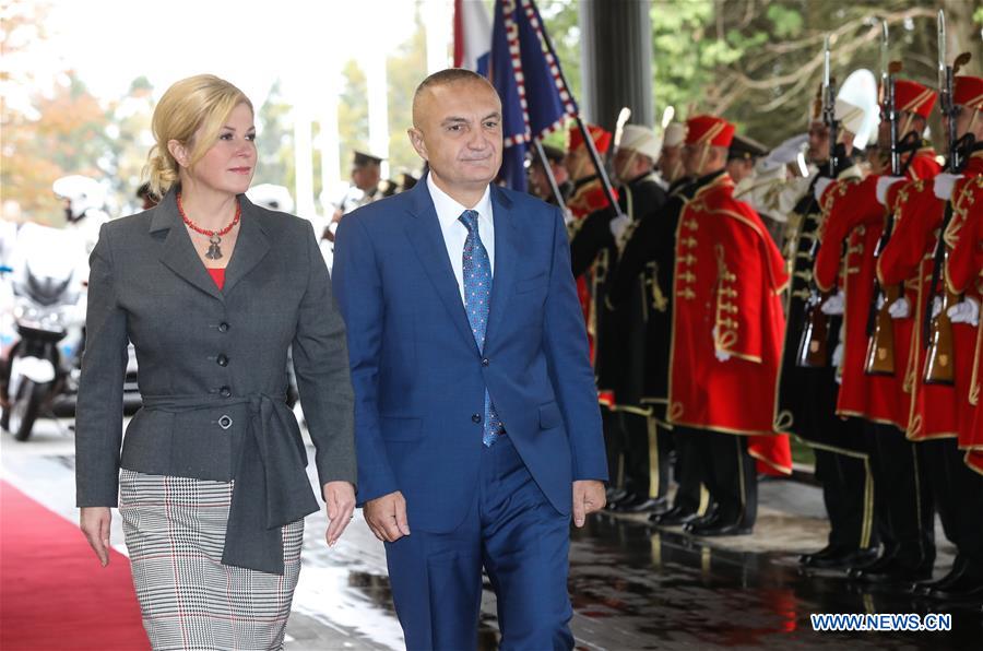 CROATIA-ZAGREB-ALBANIA-PRESIDENT-VISIT