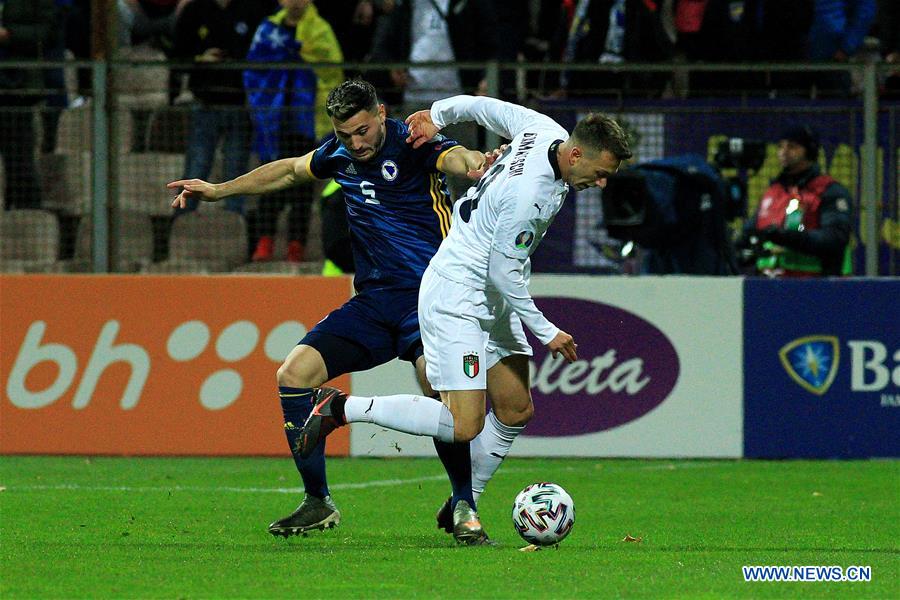 (SP)BOSNIA AND HERZEGOVINA-ZENICA-SOCCER-UEFA EURO 2020 QUALIFICATION-BOSNIA AND HERZEGOVINA VS ITALY