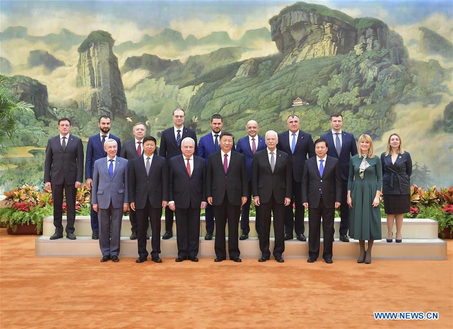 CHINA-BEIJING-XI JINPING-UNITED RUSSIA PARTY-MEETING (CN)