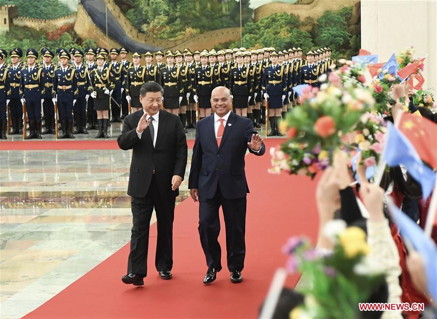 CHINA-BEIJING-XI JINPING-FEDERATED STATES OF MICRONESIA-PRESIDENT-TALKS (CN)