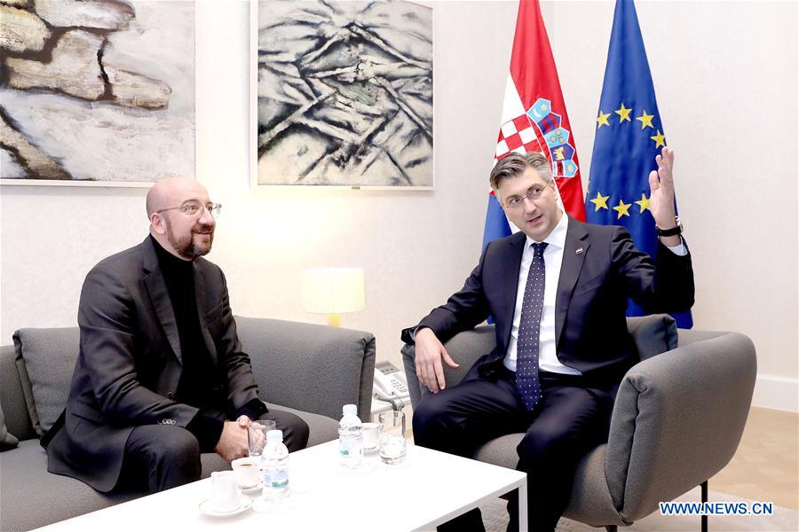 CROATIA-ZAGREB-EUROPEAN COUNCIL-PRESIDENT-VISIT