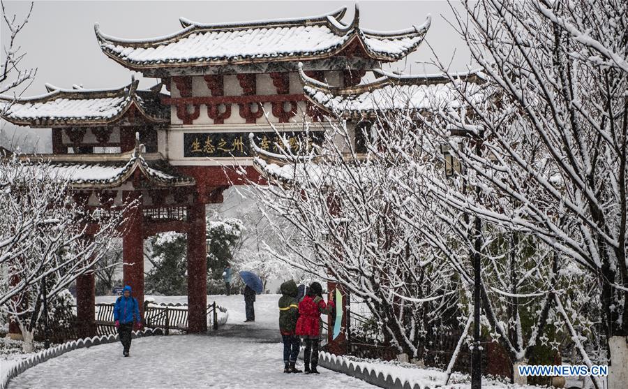 CHINA-GUIZHOU-GUIYANG-SNOW SCENERY(CN)