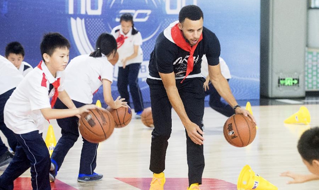 NBA player Stephen Curry starts China Tour