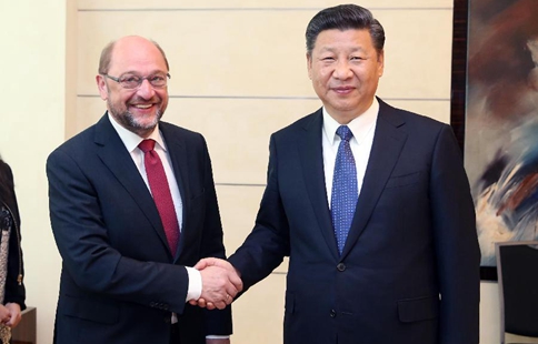 Xi meets German SPD leader on bilateral ties