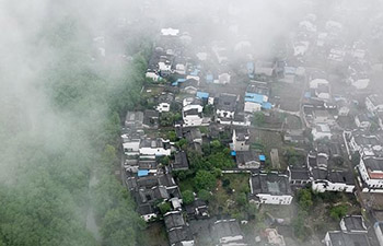 Spring views of Xixinan Town in China's Anhui