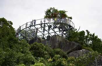 400-meter-long glass plank road to open for tourists in Sanya, S China