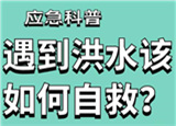 汛期來臨，遇到洪水險情如何自救？