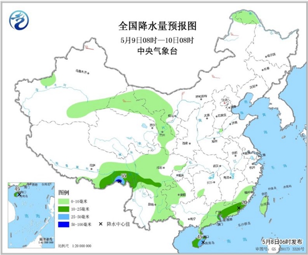 冷空氣要撤啦！今日全國降水整體弱 華南仍有強(qiáng)對流