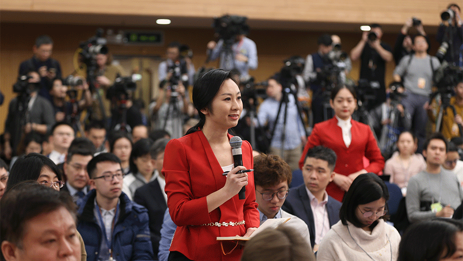 中國(guó)國(guó)際電視臺(tái)CGTN記者提問