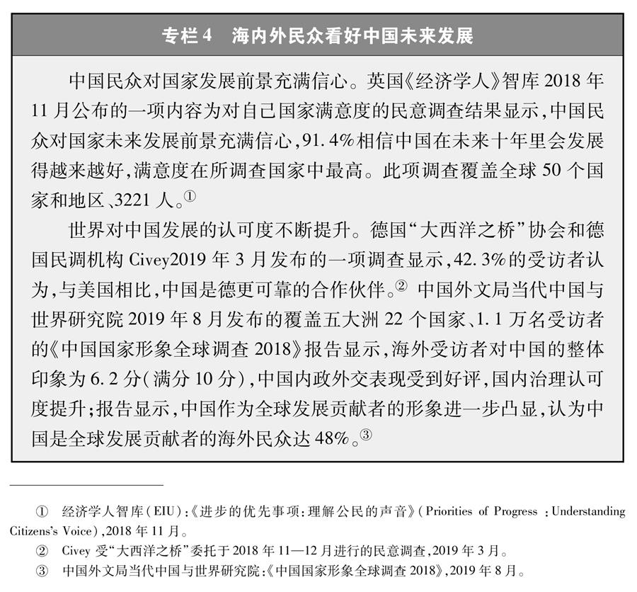 （圖表）[新時代的中國與世界白皮書]專欄4 海內外民眾看好中國未來發(fā)展